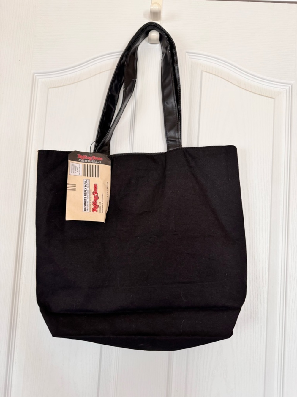 Rolling Stone Mariah Carey Print Tote Bag in Cream and Black NWT Vintage - Picture 2 of 8
